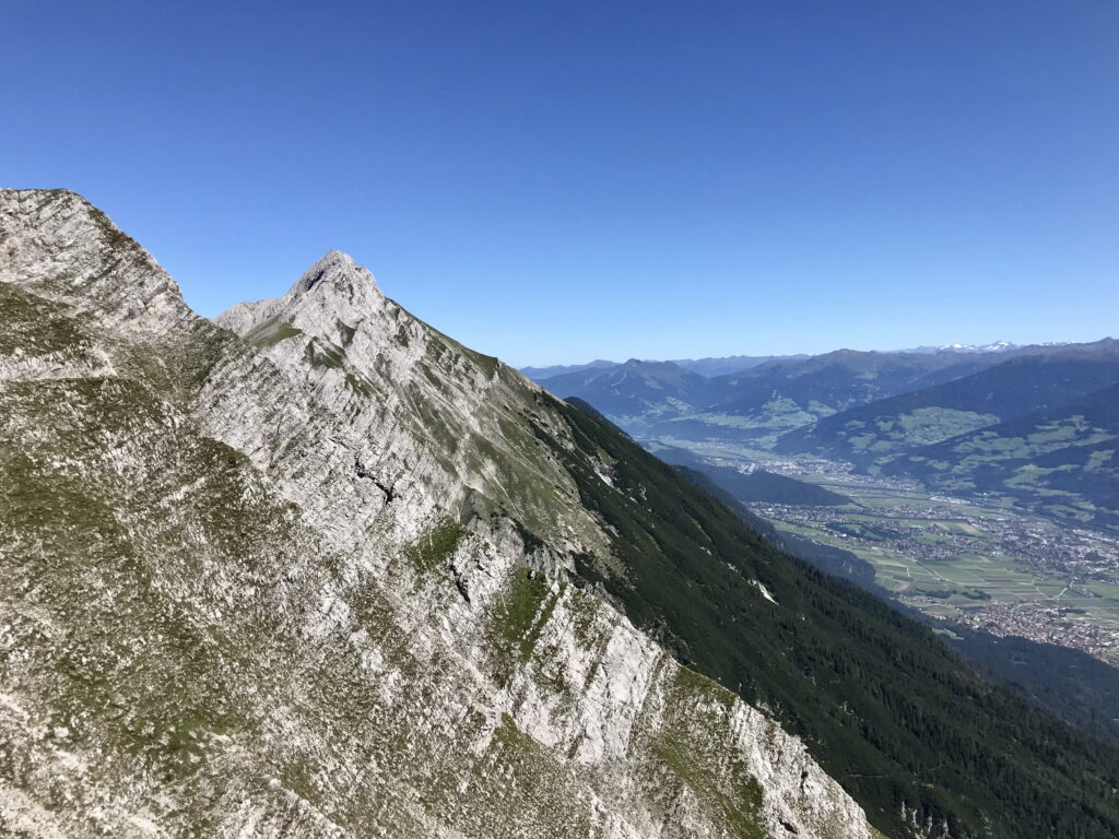 Blick von Nordkette Innsbruck ins Inntal